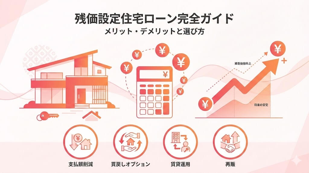 残価設定住宅ローンはどんな人に向いてる？メリット・デメリットと失敗しない選び方を徹底解説！