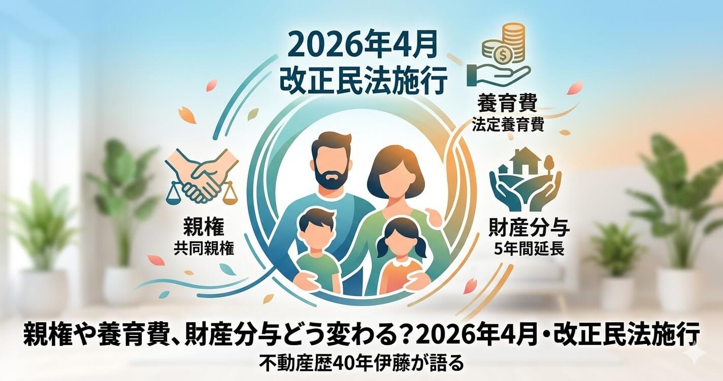親権や養育費、財産分与どう変わる？2026年4月・改正民法施行