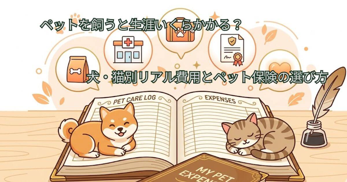 ペットを飼うと生涯いくらかかる？2026年最新版｜犬・猫別リアル費用とペット保険の選び方