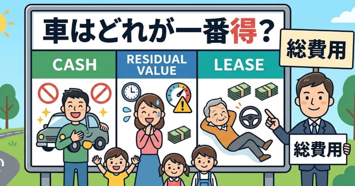 車は買うべき？リースが得？FPが試算するトータルコストの正直な比較