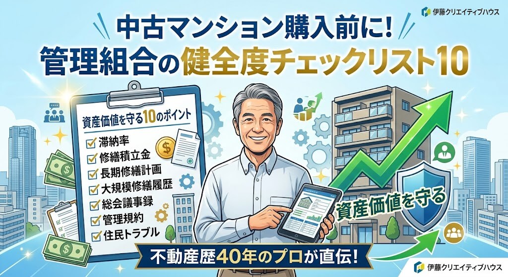 中古マンション購入前に必ず確認したい「管理組合」の健全度チェックリスト｜資産価値を守る10のポイント