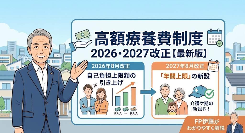 高額療養費制度の改正【2026・2027年最新】自己負担額はいくら増える？年間上限・医療費控除との違いを解説