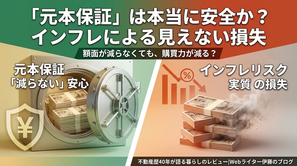 「元本保証」の金融商品は本当に安全か？インフレリスクという見えない損失